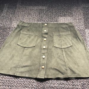 Forest green skirt